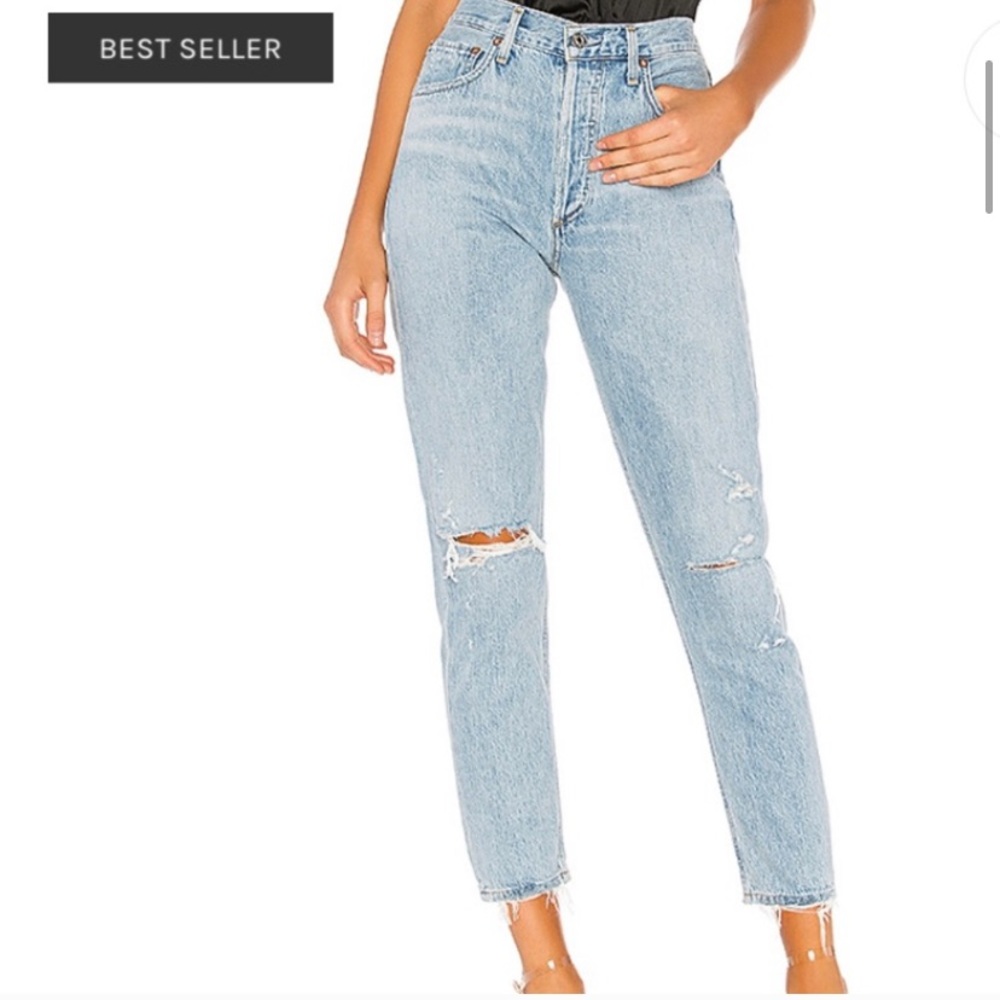 Agolde High Rise Jamie jeans in Shakedown